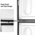 Large Shoe Box Clear Plastic Organizers Magnetic Doors