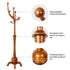 Coat Rack Freestanding Large Wood Tree Rack w/ 8 Hooks