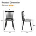Farmhouse Solid Wood Windsor Dining Chairs Set