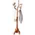 Coat Rack Freestanding Large Wood Tree Rack w/ 8 Hooks