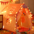 Kids Play Tent With Rug Lights Girls Princess Large Playhouse