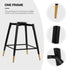 Velvet Upholstered Swivel Bar Stool Set of 2, 26"