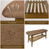 Bamboo Entryway Shoe Bench Linen Upholstered Shoe Rack