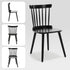 Farmhouse Solid Wood Windsor Dining Chairs Set