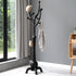 Coat Rack Freestanding Large Wood Tree Rack w/ 8 Hooks