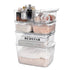 Stackable Clear Plastic Storage Bin Set Organizer Box