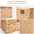 3Pack Water Hyacinth Storage Baskets