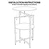15.7 Inch Round Side Table 2 Tier Wooden End Table with Storage Shelf