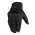 Perforated Full Finger Genuine Leather Motorcycle Gloves - millionsource