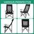 600D Oxford Heavy Duty Portable Camping Chair Lightweight Support - millionsource