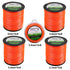 1lb/5lb .095" Square Shape Orange String Trimmer Line - millionsource