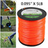 1lb/5lb .095" Square Shape Orange String Trimmer Line - millionsource