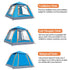 Pop-Up Camping Tent with/2 Poles Outdoor Family Camping Tent - millionsource