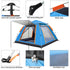 Pop-Up Camping Tent with/2 Poles Outdoor Family Camping Tent - millionsource