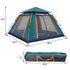 Pop-Up Camping Tent with/2 Poles Outdoor Family Camping Tent - millionsource