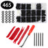 435Pcs Car Body Retainer Push Pin Trim Rivet Screw Tool Kit - millionsource