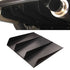 ABS Universal Rear Bumper 4 Fins Diffuser Fin Black Canards - millionsource