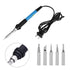 All in 1 Electric Soldering Iron Kit Wire Solder Stand Solder Tip Tweezer - millionsource