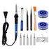 All in 1 Electric Soldering Iron Kit Wire Solder Stand Solder Tip Tweezer - millionsource