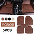 5 Piece 5 Layers Car Floor Mat Full Protection with Non-Slip Pedal - millionsource