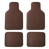 Heavy Duty Leather Front Rear Floor Mat for Car SUV Truck - millionsource