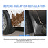 2pcs Car Front Rear Splash Guards with Screws - millionsource