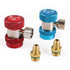 90° AC R134A Adapter Fittings Quick Coupler 1/4" SAE HVAC Connector - millionsource