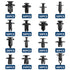 Car Body Plastic Push Pin Rivet Fasteners Trim Panel Moulding Clips, 630PCs - millionsource