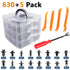 635 PCs Clip Trim Car Body Retainer Push Pin Rivet Panel Moulding Tool - millionsource