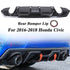 Rear Bumper Lip Diffuser Splitter Spoiler For 2016-2020 Honda Civic - millionsource