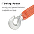 Heavy Duty Tow Rope Strap Capacity Recovery Rope w/ 2 Hooks - millionsource