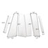 6pcs Stainless Steel Mirror Pillar Posts Trim For Honda Accord - millionsource