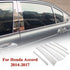 6pcs Stainless Steel Mirror Pillar Posts Trim For Honda Accord - millionsource