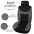 Stretchy Cloth Car Seat Cover Set Backrest Front Rear Protector - millionsource