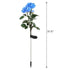 3 Heads Waterproof Solar Rose Flower LED Lights Garden Decor - millionsource