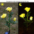 3 Heads Waterproof Solar Rose Flower LED Lights Garden Decor - millionsource