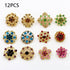 Lot Alloy Vintage Style Mixed Rhinestone Crystal Brooch