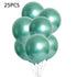 Metallic Chrome Party Balloons Wedding Shiny Balloon