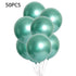 Metallic Chrome Party Balloons Wedding Shiny Balloon