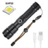 Flashlight Zoomable USB Rechargeable Super Bright Torch w/Battery - millionsource
