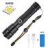 Flashlight Zoomable USB Rechargeable Super Bright Torch w/Battery - millionsource