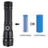 Flashlight Zoomable USB Rechargeable Super Bright Torch w/Battery - millionsource