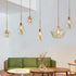 Adjustable Flush Mount Ceiling Light Glass Chandelier Hanging Lamp - millionsource