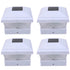 Solar Cap Post Light Outdoor Garden Landscape Lamp, 4Pcs - millionsource