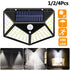100 LED IP65 Outdoor Solar Wall Light PIR Motion Sensor Path Lamp - millionsource