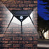 100 LED IP65 Outdoor Solar Wall Light PIR Motion Sensor Path Lamp - millionsource