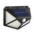 100 LED IP65 Outdoor Solar Wall Light PIR Motion Sensor Path Lamp - millionsource