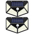 100 LED IP65 Outdoor Solar Wall Light PIR Motion Sensor Path Lamp - millionsource