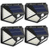 100 LED IP65 Outdoor Solar Wall Light PIR Motion Sensor Path Lamp - millionsource