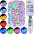 USB Fairy String Lights Twinkle Light w/12 Colors Changing 12 Modes - millionsource